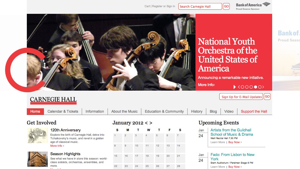Carnegie Hall Homepage